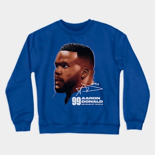 Aaron Donald Los Angeles R Profile Crewneck Sweatshirt